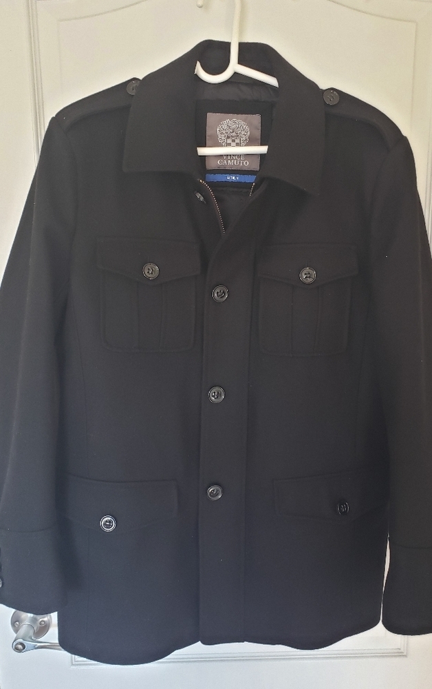 Vince Camuto Black Wool Coat